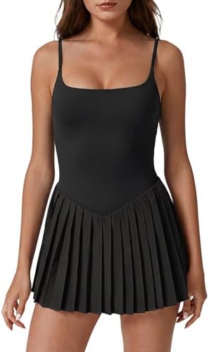 Athletic Tennis Dress with Built-in Shorts