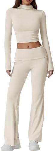 Fall Sets 2 piece Outfits Slim Fitted Long Sleeve