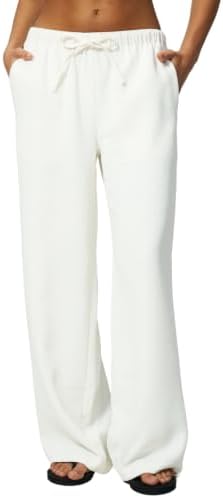 Flowy Drape Wrinkle-Free Palazzo Trousers High Rise