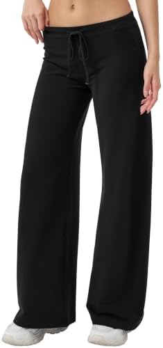 Low Rise Wide Leg Pants Lightweight Sweatpants 29"