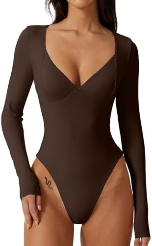Sexy Bodysuit Sweetheart Neckline High Cut Thong