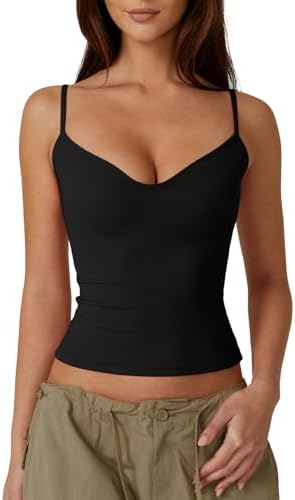 Woman's Spaghetti Strap Camisole Top Slimming Fit