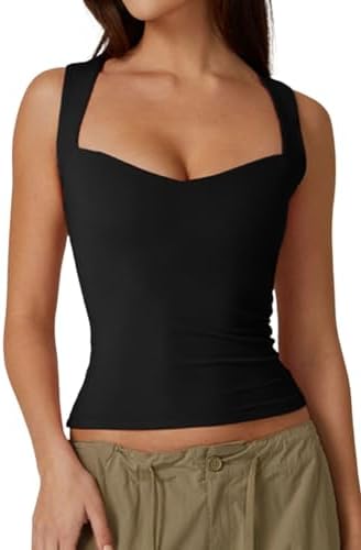 Woman's Sweetheart Neck T Shirts Sleeveless Tank